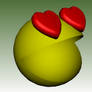 3-D Lovestruck Pac-Man