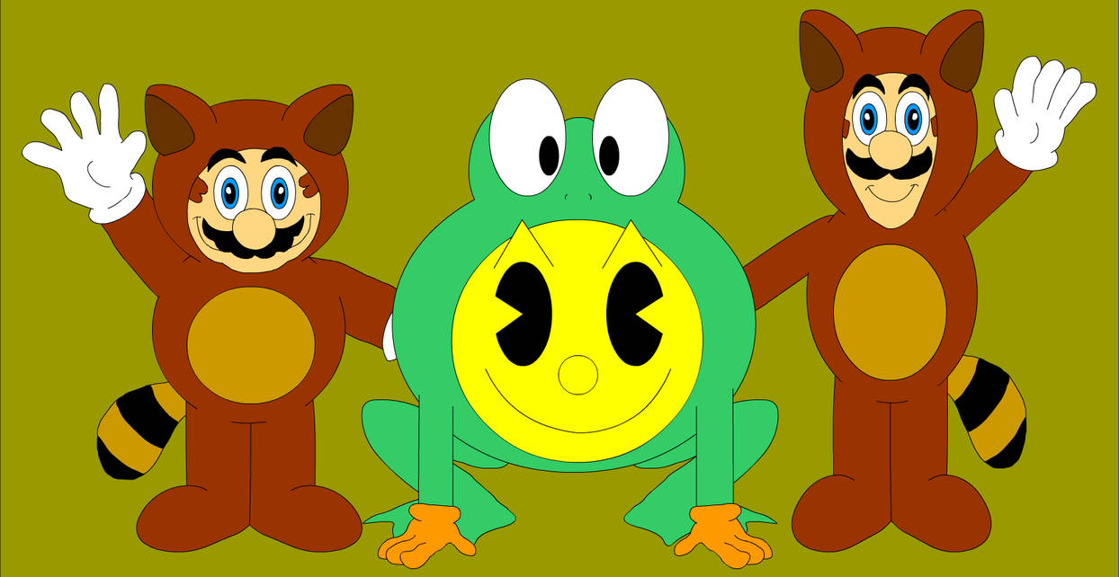 Tanooki Mario Frog Pac Man And Tanooki Luigi By SayToyBoat3TimesFast tanooki-mario-frog-pac-man-and-tanooki-luigi-by-saytoyboat3timesfast