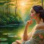 Painting-woman in Nature  (47)