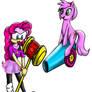 Pinkie Pie and Amy Rose