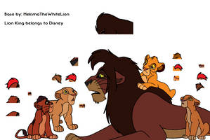 TLK Requested Base 2: Kovu stargazing with cubs