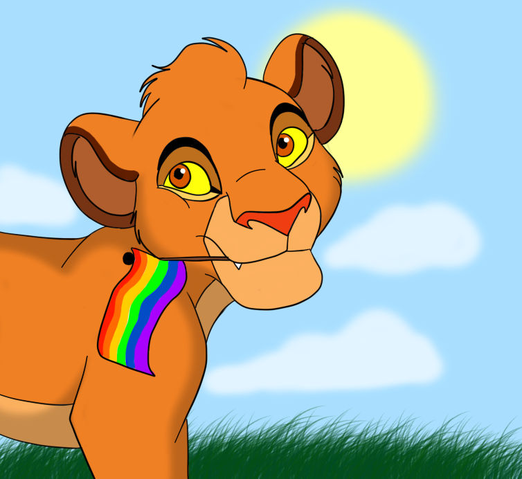 YCH: Pride Cub 1 - ReddRedPanda by HekimaTheWhiteLion on DeviantArt