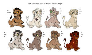 TLK Adoptables: Game of Thrones Inspired (OPEN)