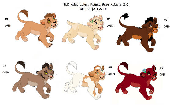 TLK Adoptables: Kainaa Base Cubs 2.0 (OPEN)