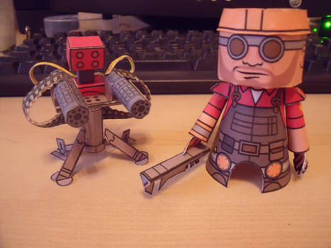 TF2 Engineer And Sentry