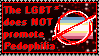 The LGBT does NOT Promote Pedophilia Stamp