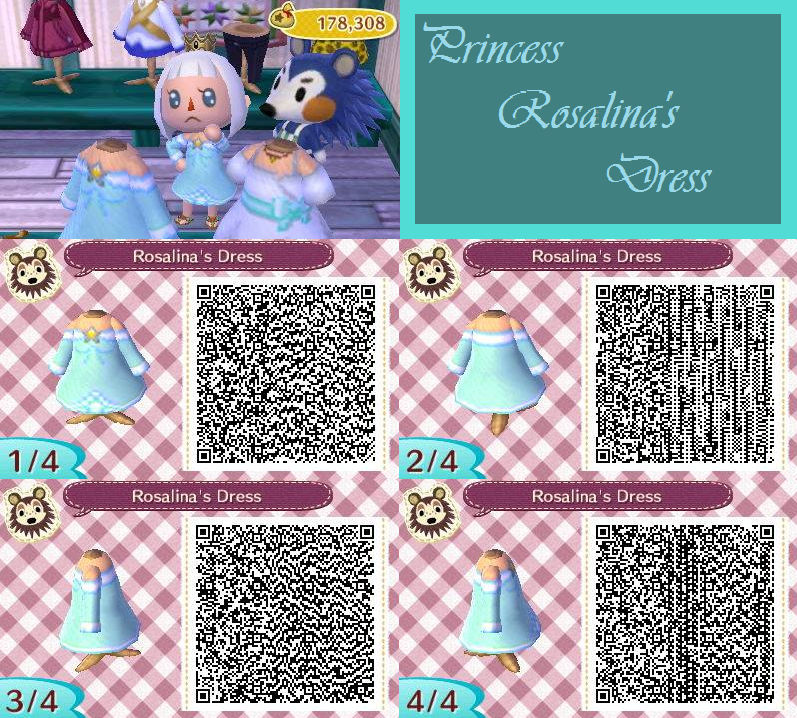 acnl princess dress Animal Crossing NL: Elsa's Dress QR Codes by etirz on DeviantArt