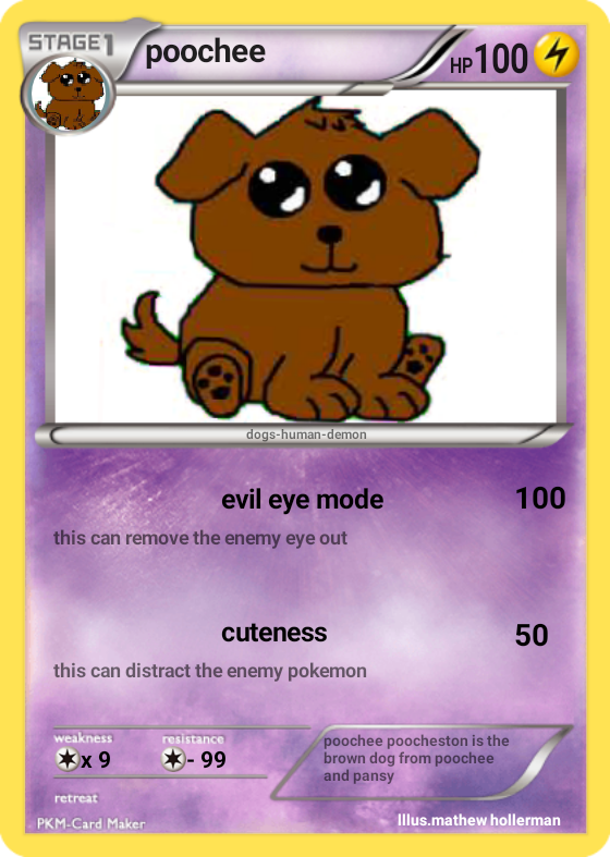 The Poochee Pokemon Card By Mathewdavidhollerman On Deviantart The Poochee Pokemon Card By Mathewdavidhollerman On Deviantart