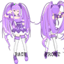MMD RxNxD OC Grape Front and Back View