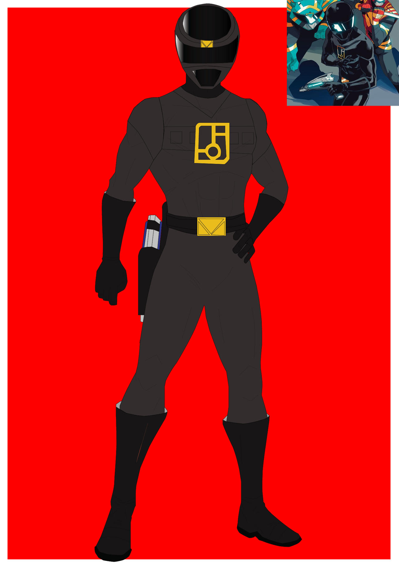 Red Space Ranger (Stealth Mode) by SuperStormRevolution on DeviantArt