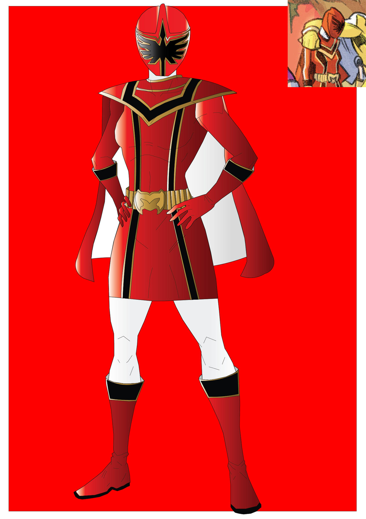 Red Mystic Ranger (Female Version) by SuperStormRevolution on DeviantArt