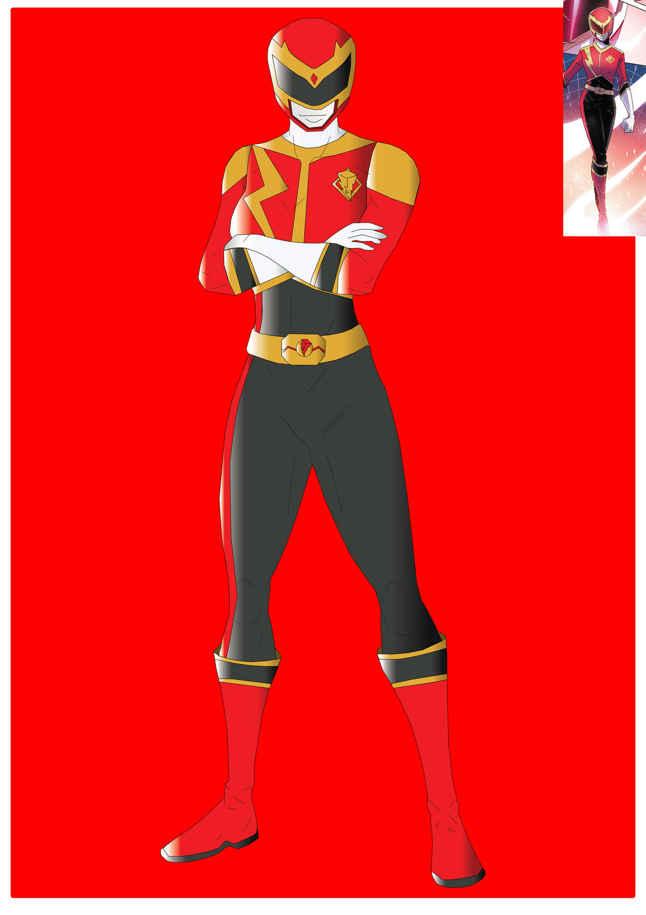 Red Junior Ranger (Ranger Academy) by SuperStormRevolution on DeviantArt