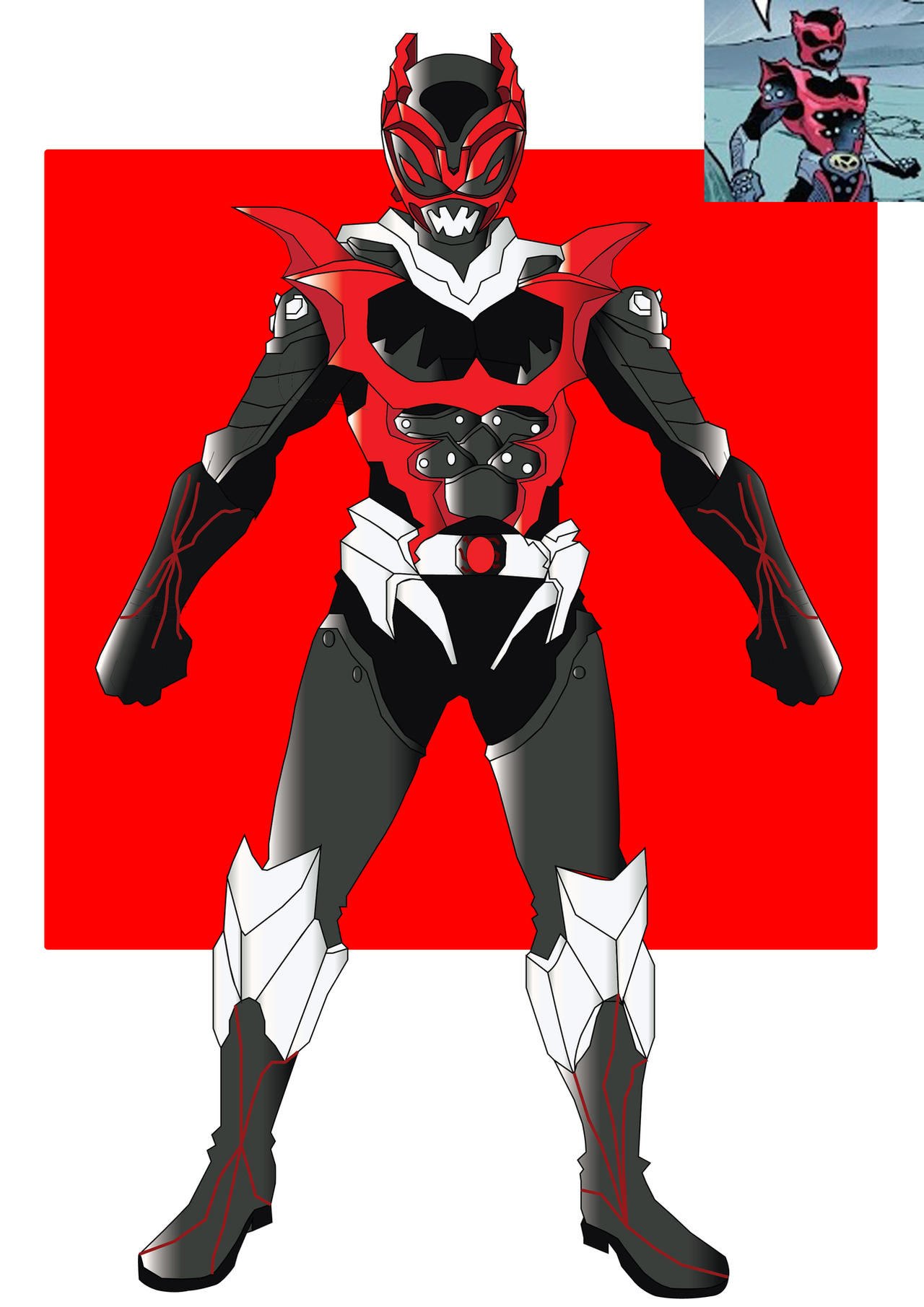 Red Psycho Ranger Psycho Red (Infected) by SuperStormRevolution on DeviantArt