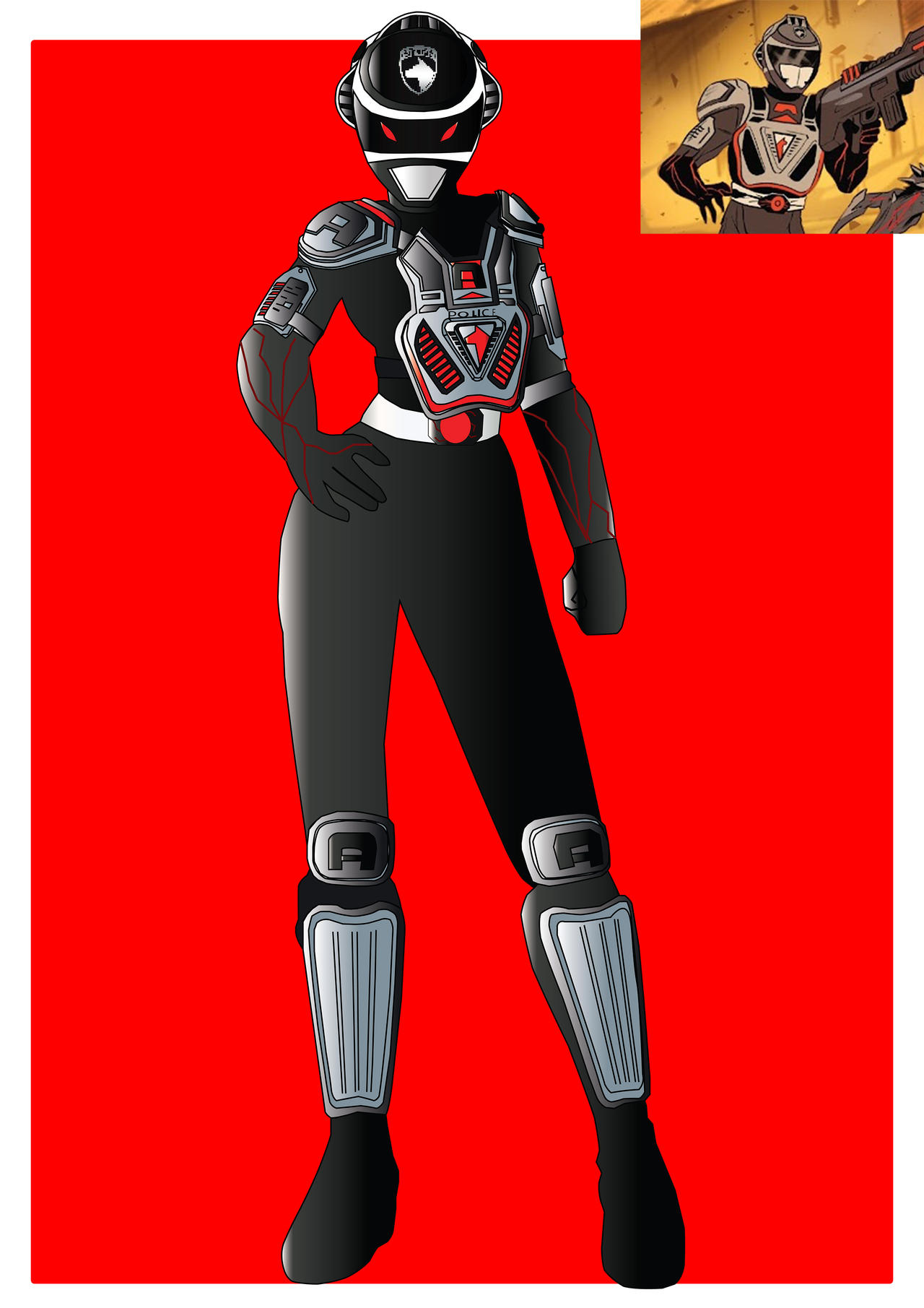 S.P.D. A-squad Red Ranger by SuperStormRevolution on DeviantArt