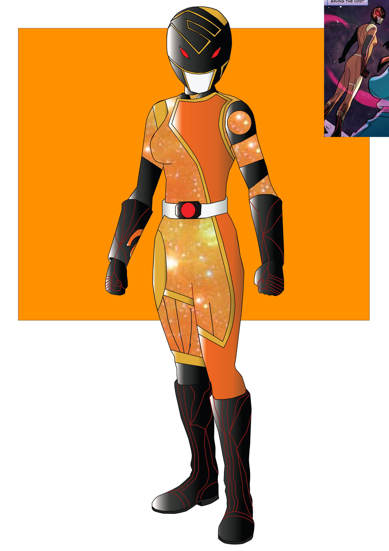 Orange Solar Ranger (Infected) by SuperStormRevolution on DeviantArt