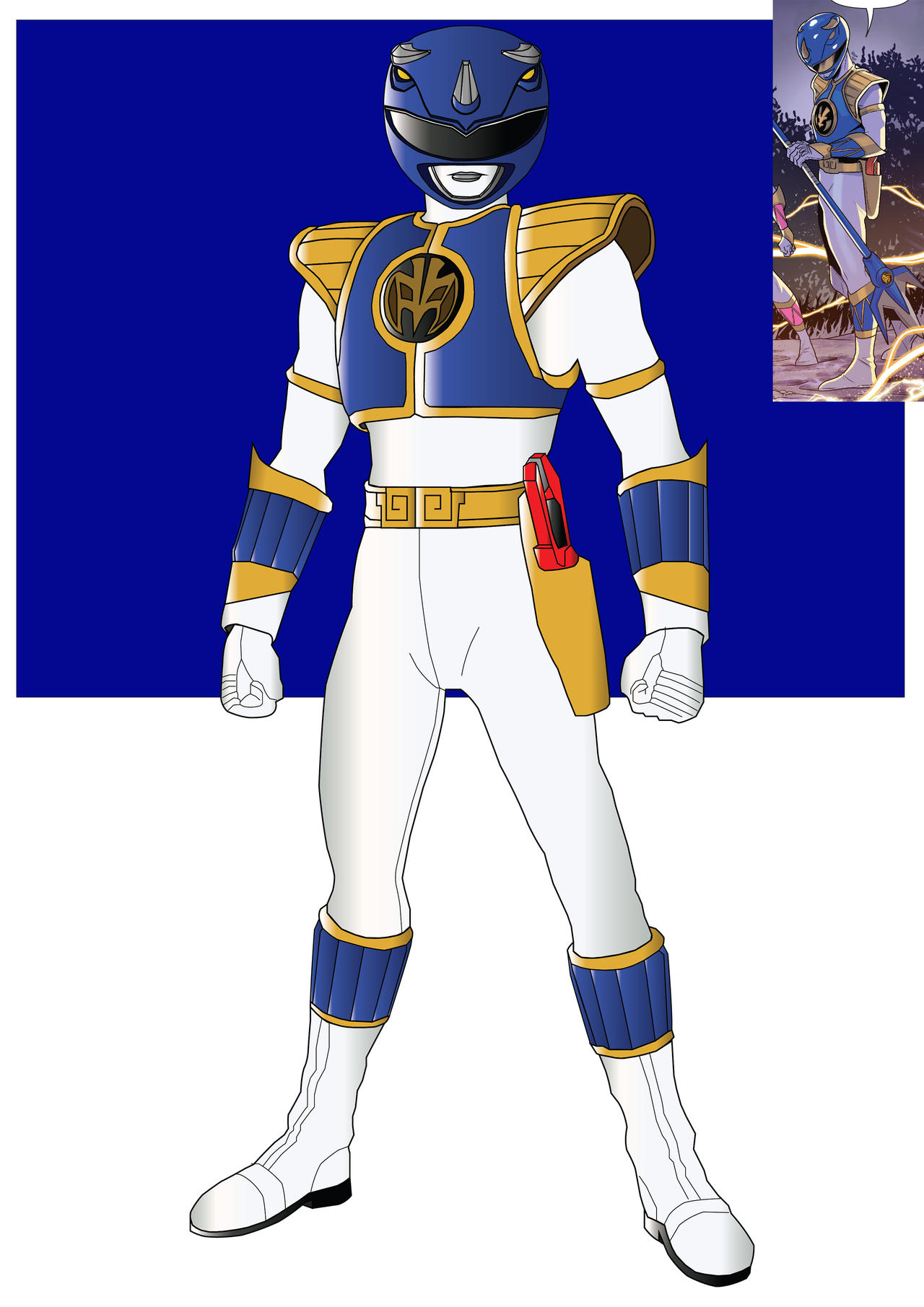 Mighty Morphin Blue Ranger (White Light Rangers) by ...