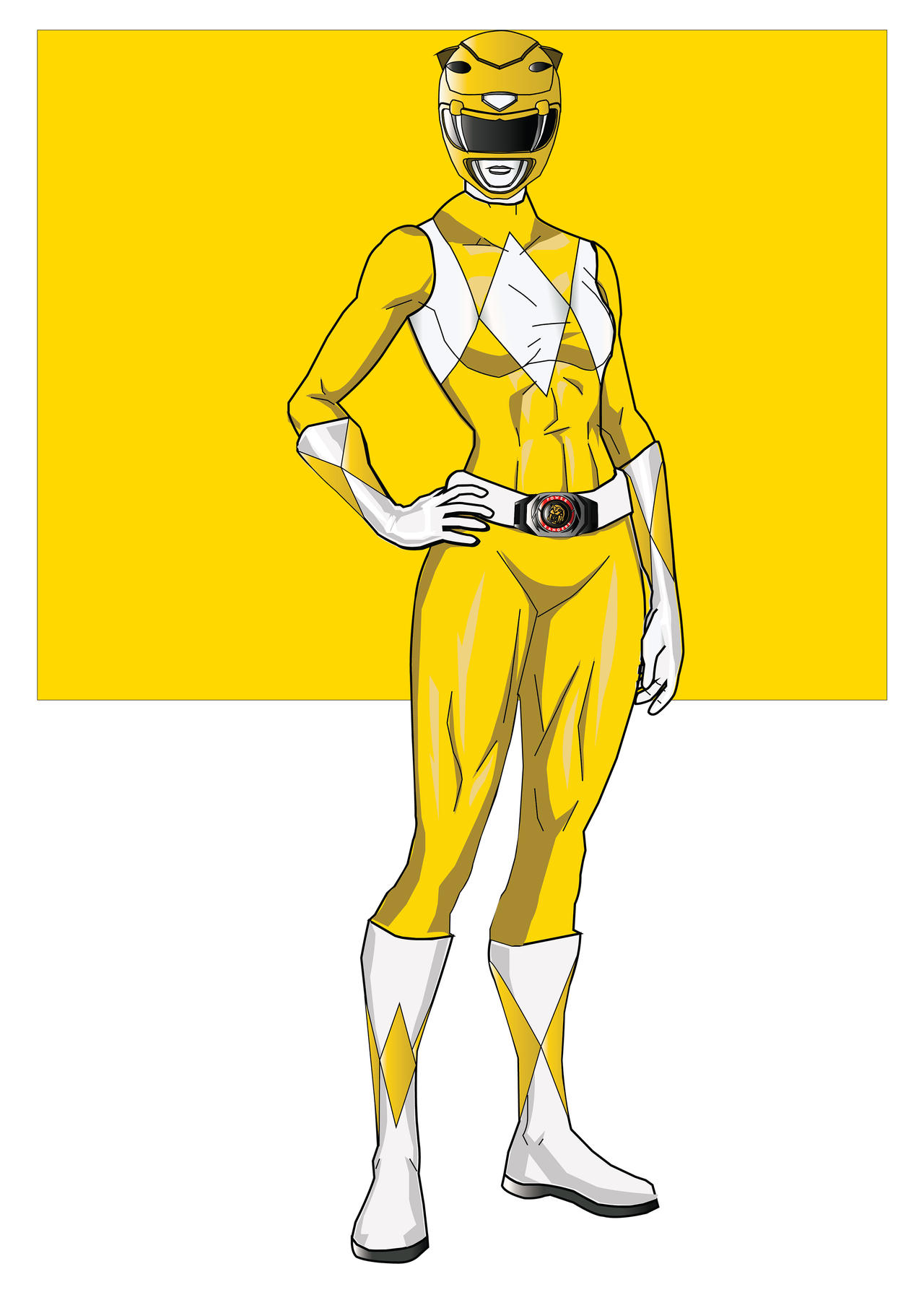 Yellow Power Ranger Morph Mighty Morphin Yellow Ranger by SuperStormRevolution on DeviantArt