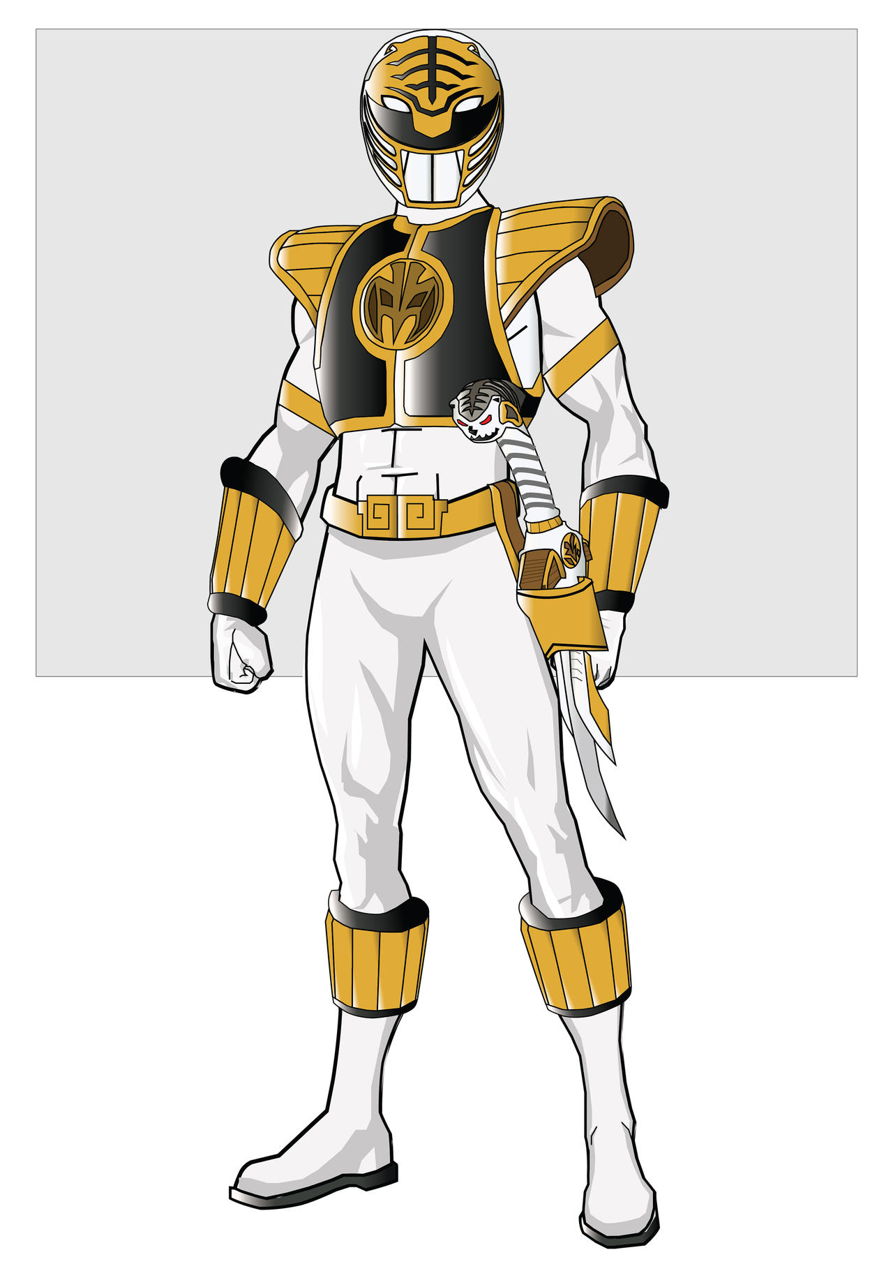Mighty Morphin White Ranger by SuperStormRevolution on DeviantArt