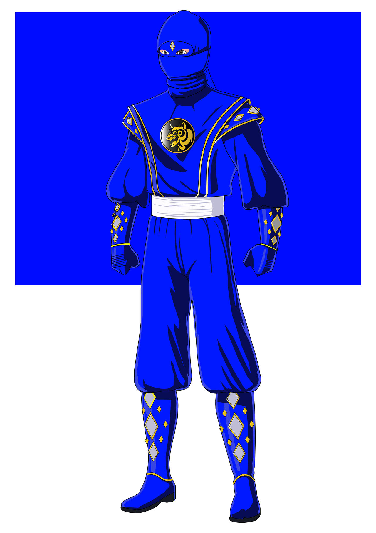 Banjima Ranger Blue Ninja Ranger by SuperStormRevolution on DeviantArt