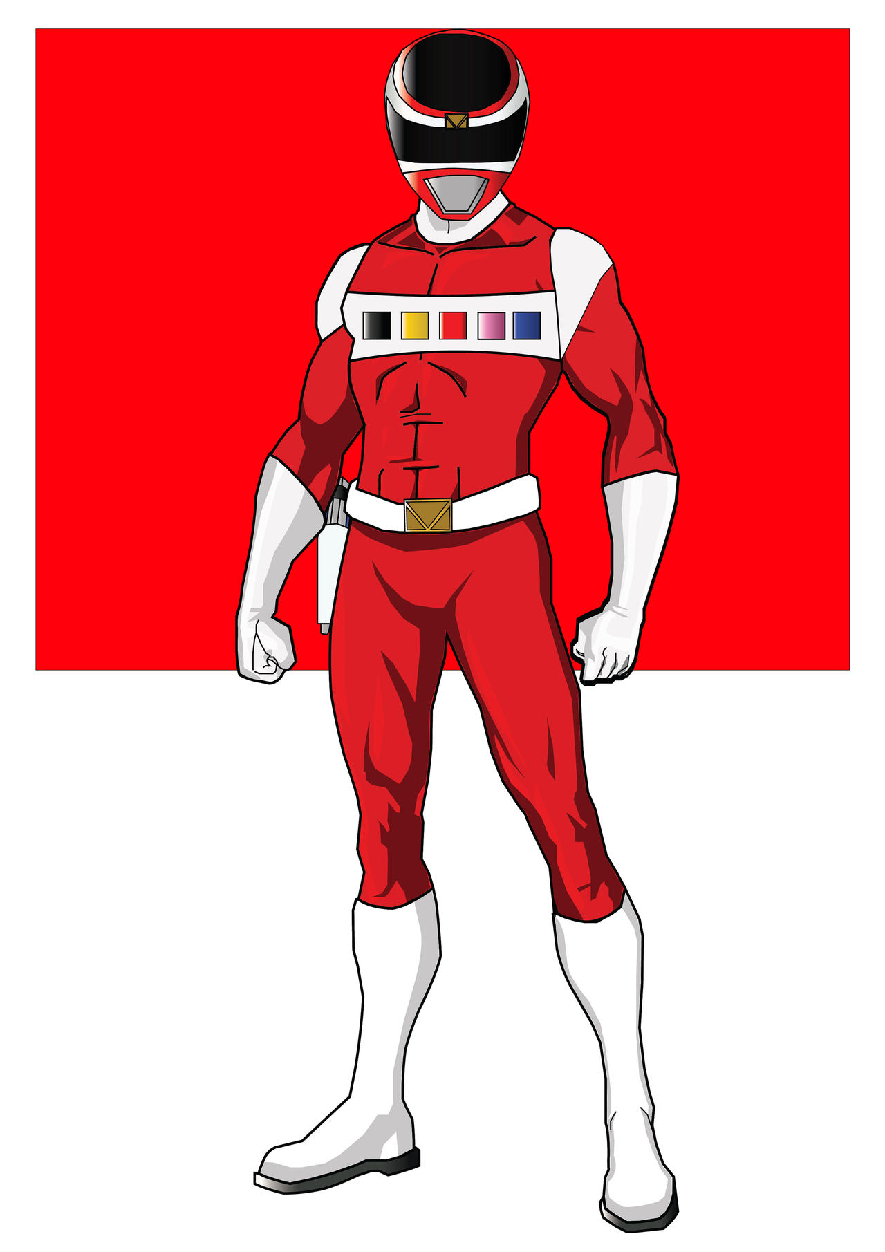 Red Cosmic Ranger Red Space Ranger by SuperStormRevolution on DeviantArt