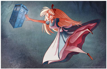 TARDIS in Wonderland