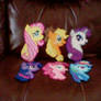 Mane Six Perler Head Shots