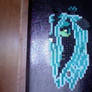 Queen Chrysalis Perler Bead Headshot