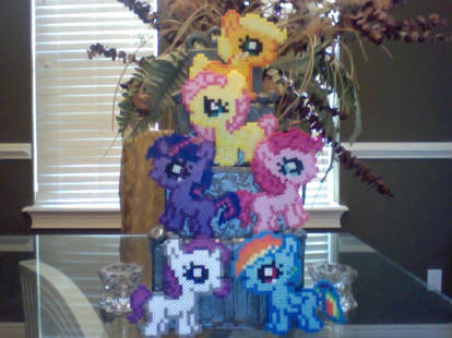 NEW DESIGN! Silly Filly Chibi Perler Pony Set