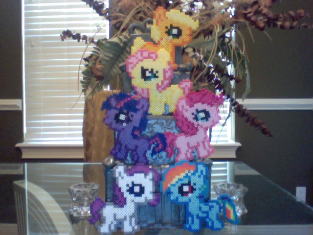 NEW DESIGN! Silly Filly Chibi Perler Pony Set