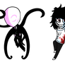 Chibi Slenderman and Jeff the Killer