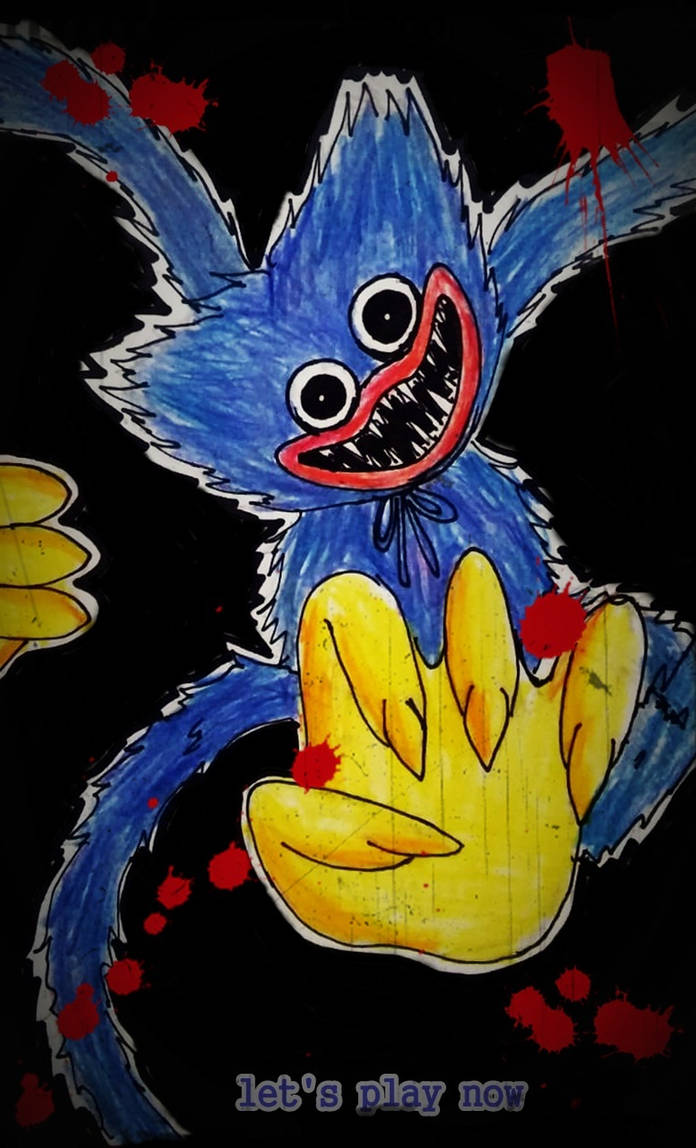 Huggy Wuggy || Poppy: playtime-Fanart by Ms-Merchu on DeviantArt