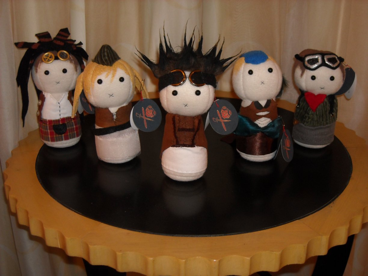 Abney Park Plushies - complete