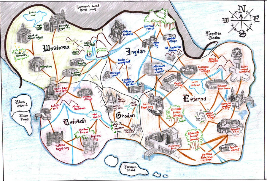 Concept Art - Map by ILICarrieDoll on DeviantArt