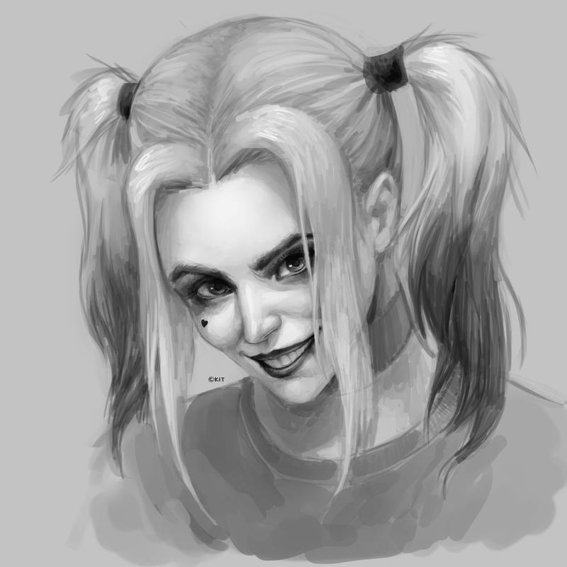 Harley Quinn Sketch by mkitho on DeviantArt.