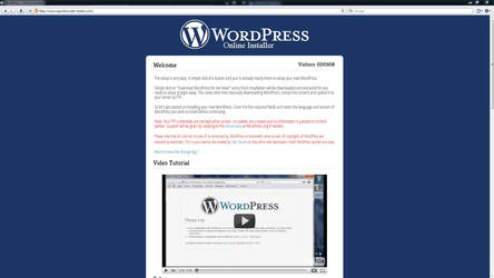 WordPress Online Installer