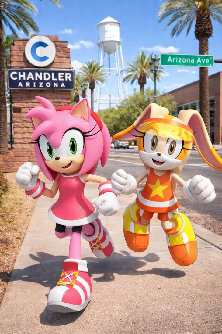 Amy Ruming Amy And Cream Running In The Street by aerynpullum on DeviantArt