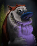 Stimpy from the Ren and Stimpy Show by NickDeSpain