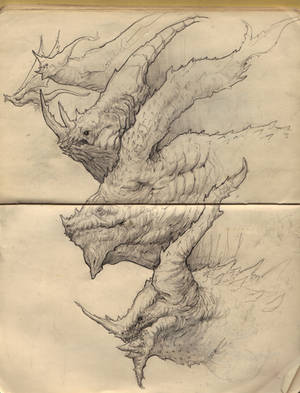 Sketchbook Dragons by NickDeSpain