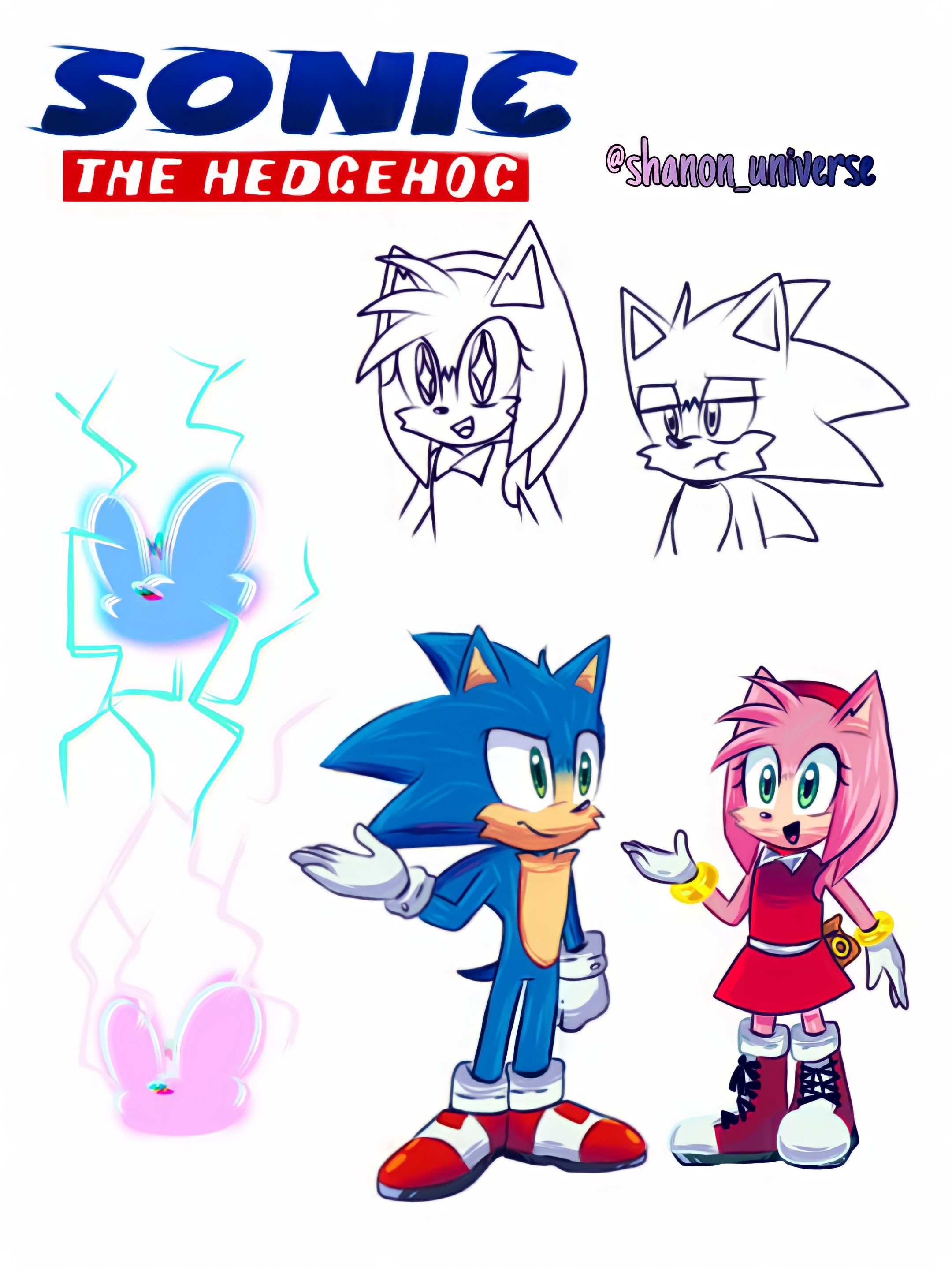 Sonic & Amy VS DeviantArt - Sonic Movie Edition 