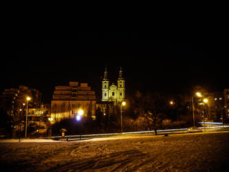 Church in lights