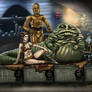 Jabba and Slave Leia