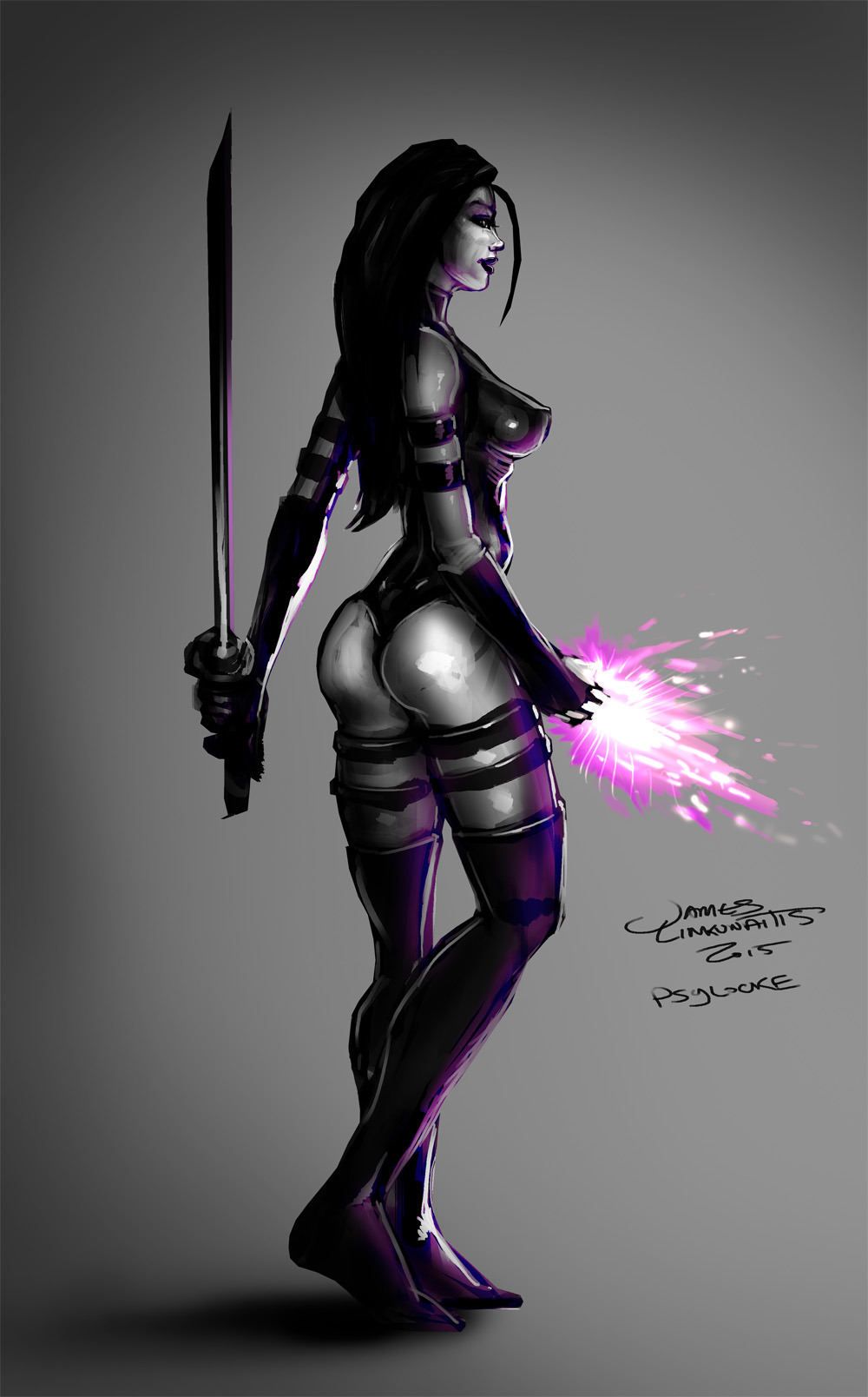 Psylocke X-Men (Daily Sketch Challenge)