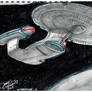 Starship Enterprise 1701-D (Star Trek)(Sketchbook)