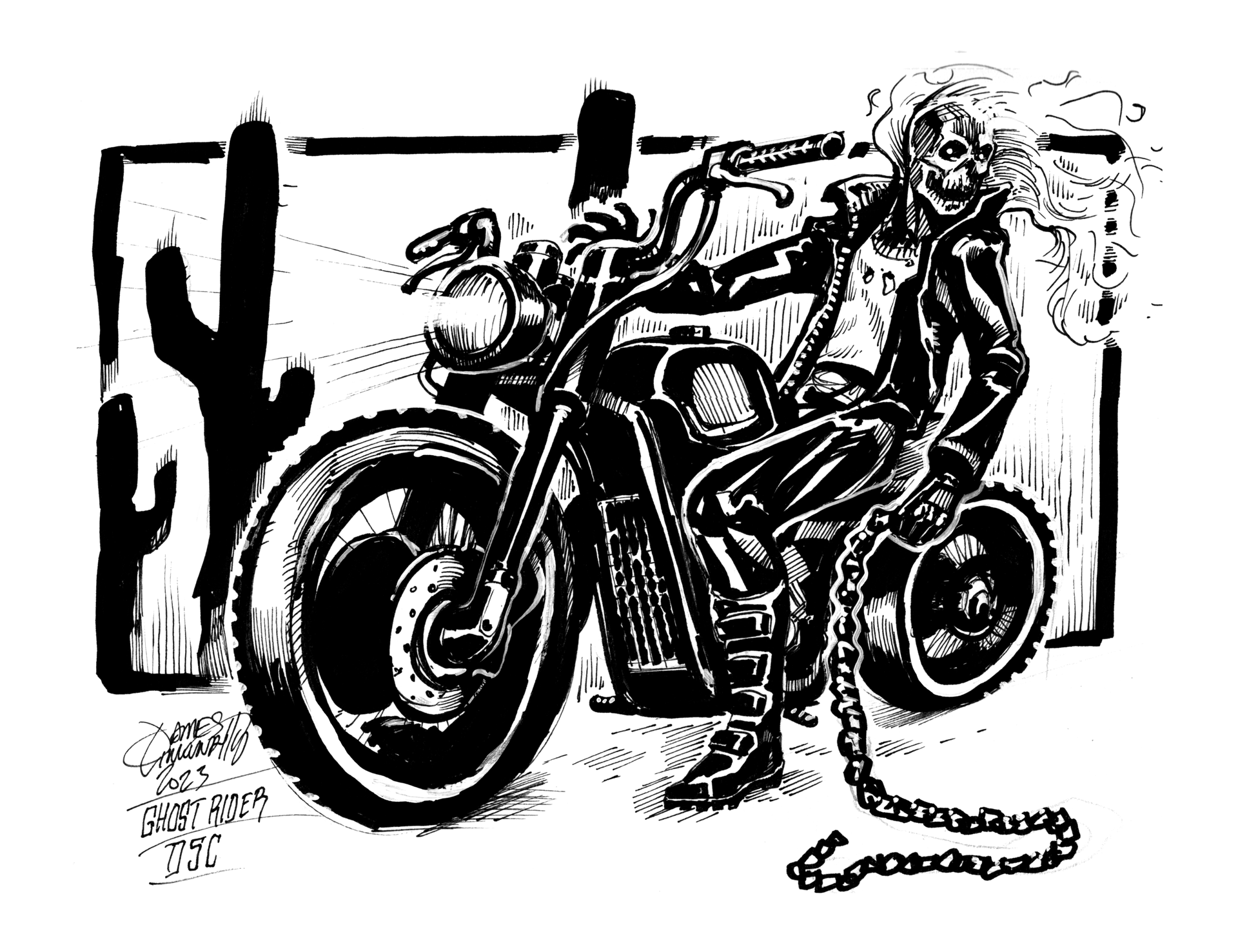 sketch_Ghost Rider by DOUGLASDRACO on DeviantArt