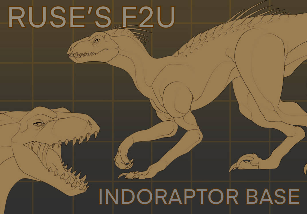 Indorapter Base RUSE'S F2U INDORAPTOR BASE by CarnivorousRuse on DeviantArt