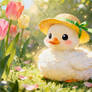 Tulip Field Duckling