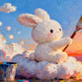 Rabbit Painting the Sky