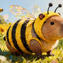 Capybara Wearing Bee Costume