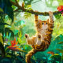 Rainforest Swing Cat