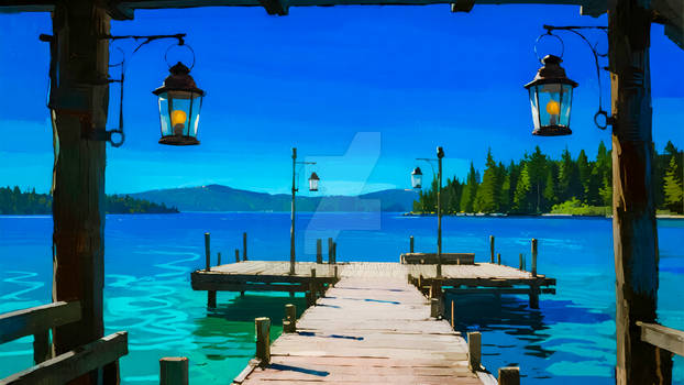 Wooden Pier Lanterns
